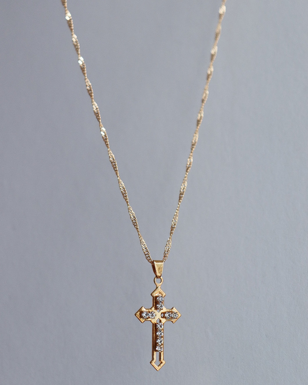 medium cross necklace