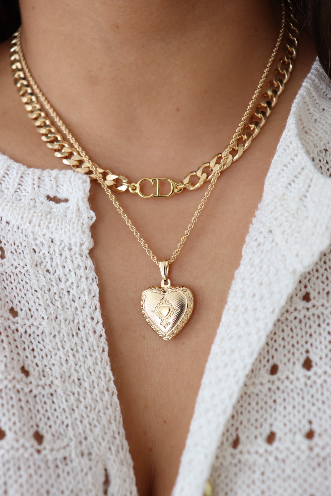 Dior choker -gold filled chain