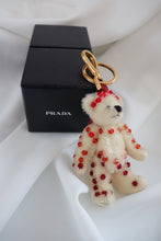 Load image into Gallery viewer, Prada bear keychain -white
