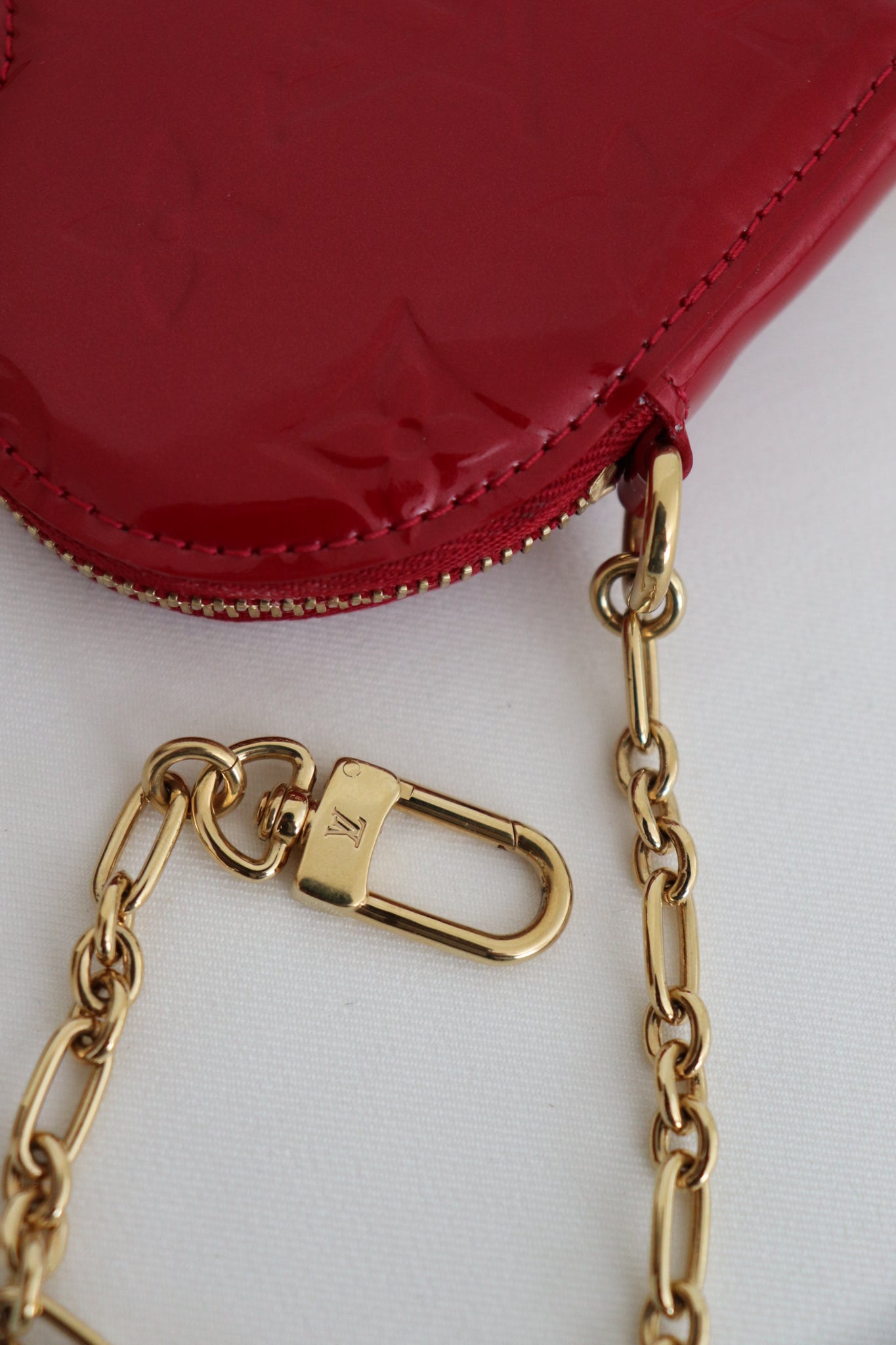 Bags, Louis Vuitton Vernis Heart Coin Purse