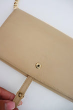 Load image into Gallery viewer, Chanel Coco Button Long Bi-Fold Beige Light Brown Wallet
