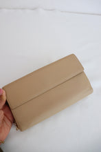 Load image into Gallery viewer, Chanel Coco Button Long Bi-Fold Beige Light Brown Wallet
