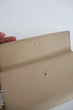 Load image into Gallery viewer, Chanel Coco Button Long Bi-Fold Beige Light Brown Wallet
