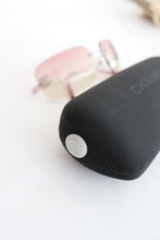 Lade das Bild in den Galerie-Viewer, Y2K Chanel Rhinestone Ombre Pink Tinted Silver Sunglasses

