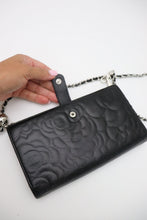 Load image into Gallery viewer, Chanel camellia lambskin wallet
