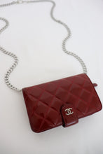 Load image into Gallery viewer, Chanel wallet in red burgundy
