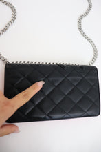 Load image into Gallery viewer, Chanel quilted black vintage wallet
