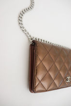 Load image into Gallery viewer, Chanel patent brown vintage wallet
