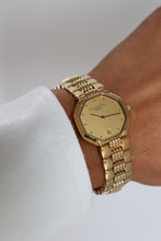Load image into Gallery viewer, Christian Dior Gold-Tone Modele Depose Octagonal Quartz Watch
