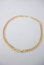 Load image into Gallery viewer, Dior choker -gold filled chain
