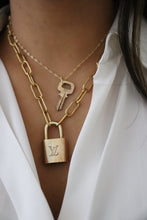 Load image into Gallery viewer, Louis Vuitton lock - paper clip chain

