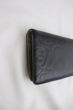 Load image into Gallery viewer, Chanel embossed camellia bifold vintage wallet
