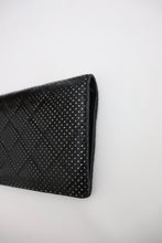 Load image into Gallery viewer, Vintage Chanel lambskin perforated yen wallet
