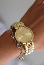 Load image into Gallery viewer, Vintage Christian Dior octagonal 11P Diamond Octagonal Gold Watch
