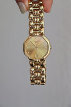 Load image into Gallery viewer, Vintage Christian Dior octagonal 11P Diamond Octagonal Gold Watch
