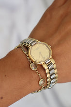 Load image into Gallery viewer, Vintage Christian Dior octagonal gold and silver watch
