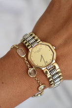 Load image into Gallery viewer, Vintage Christian Dior octagonal gold and silver watch
