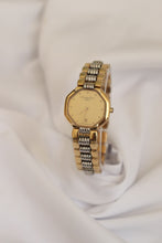 Load image into Gallery viewer, Vintage Christian Dior octagonal gold and silver watch
