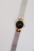 Lade das Bild in den Galerie-Viewer, Dior 1990s Black Dial Round Two Tone Watch
