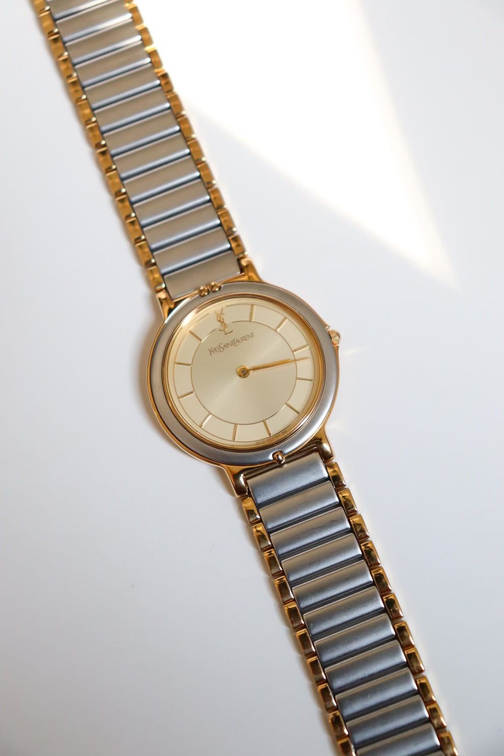 Yves Saint Laurent Vintage Two-Tone Quartz Watch - Large