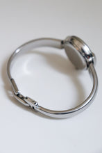 Load image into Gallery viewer, Vintage Gucci Bangle Watch in silver with black dial
