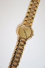 Load image into Gallery viewer, Christian Dior Gold-Tone Modele Depose Octagonal Quartz Watch
