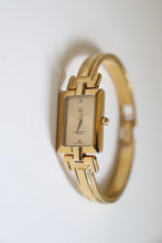Load image into Gallery viewer, Vintage Givenchy 1990s Gold Dial Gold Plated Bangle Watch
