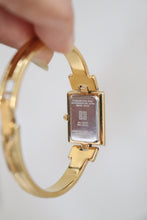 Load image into Gallery viewer, Vintage Givenchy 1990s Gold Dial Gold Plated Bangle Watch
