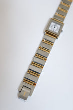 Load image into Gallery viewer, Vintage Yves Saint Laurent 1990s Square Dial Two Tone Watch
