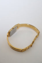 Load image into Gallery viewer, Vintage Givenchy 1990s Black Dial Gold Plated Bangle Watch
