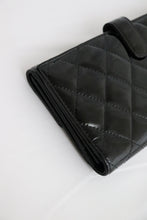 Load image into Gallery viewer, Chanel black bifold wallet
