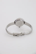 Load image into Gallery viewer, Vintage Gucci Bangle Watch in silver with black dial

