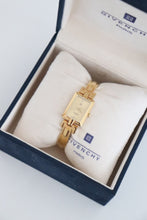 Load image into Gallery viewer, Vintage Givenchy 1990s Gold Dial Gold Plated Bangle Watch
