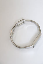 Load image into Gallery viewer, Vintage Gucci Bangle Watch in silver with black dial
