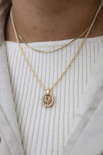 Load image into Gallery viewer, Dior crystals necklace- thick chain

