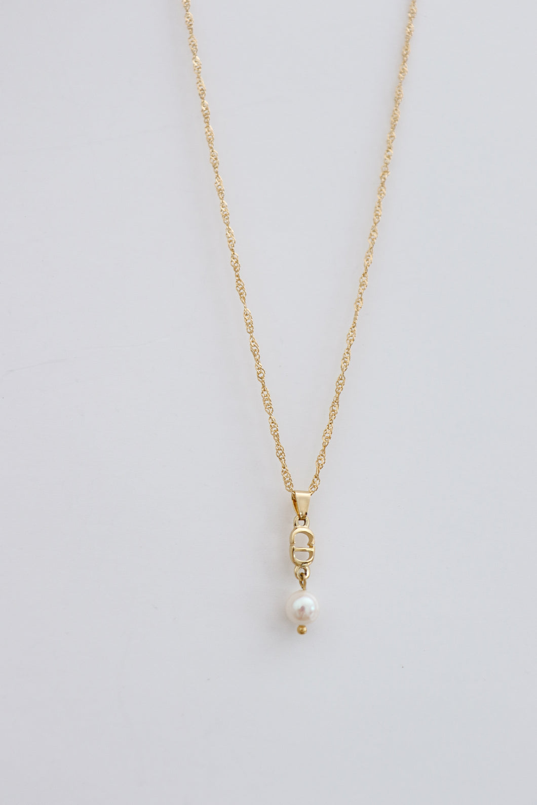 CD logo necklace