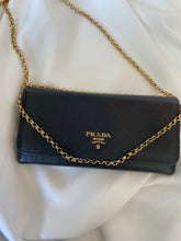 Load image into Gallery viewer, Black Prada Saffiano wallet

