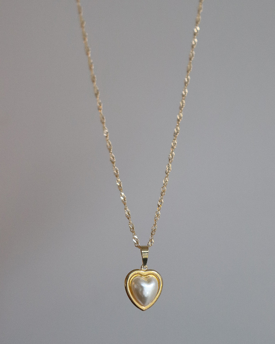 Pearl heart necklace