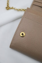 Lade das Bild in den Galerie-Viewer, Prada Saffiano metal bar continental flap wallet
