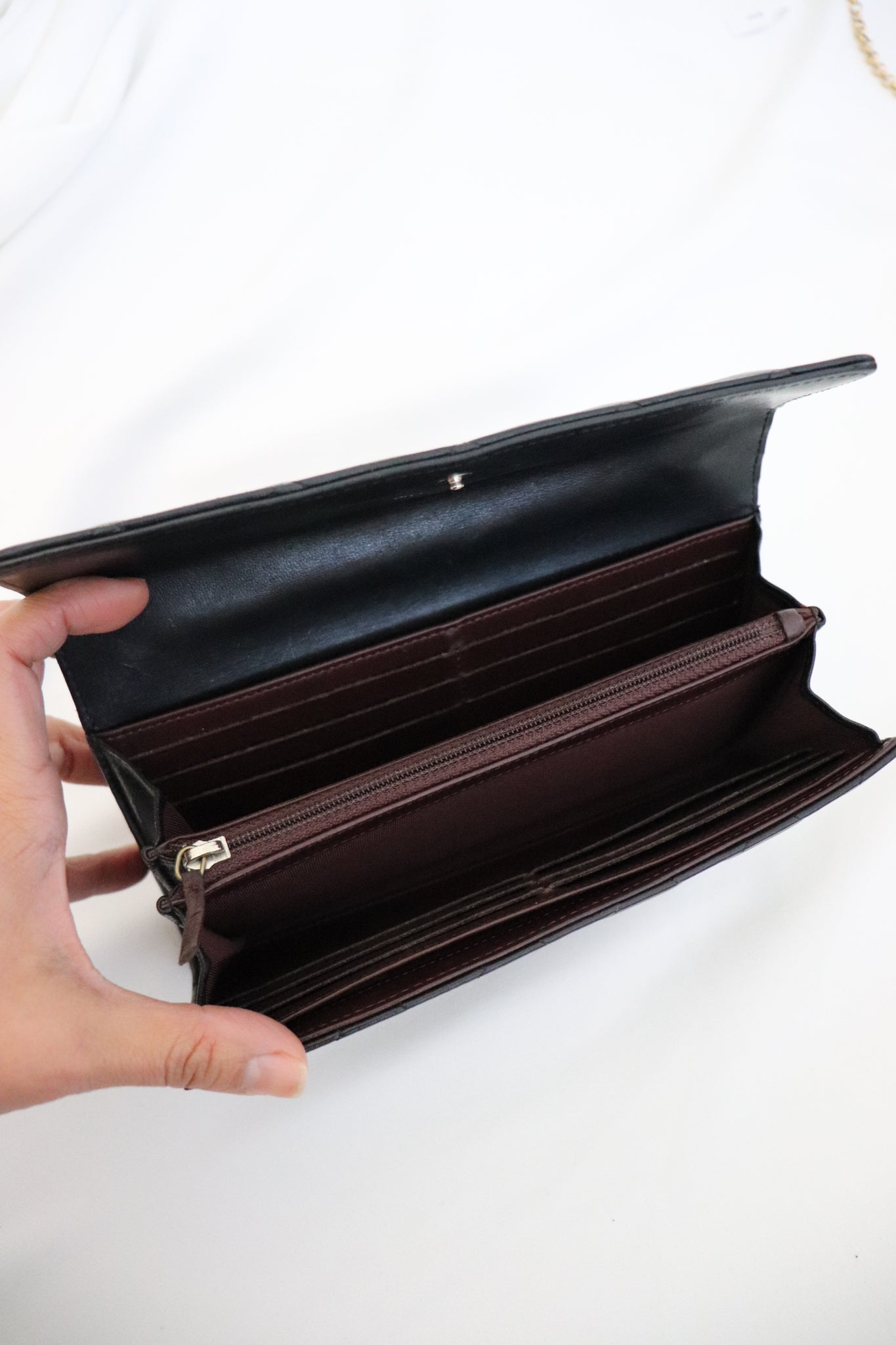 Chanel lambskin quilted flap wallet – Shop Canela Vintage