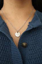 Load image into Gallery viewer, Prada silver circle necklace
