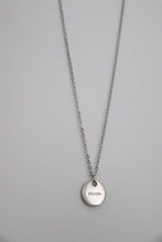 Load image into Gallery viewer, Prada silver circle necklace
